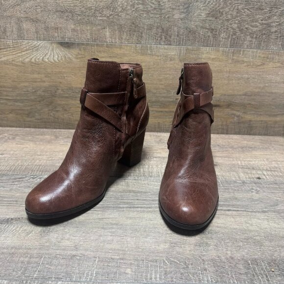 Cole Haan Shoes - Cole Haan Grand OS Brown Leather Bootie Women's Size 7.5